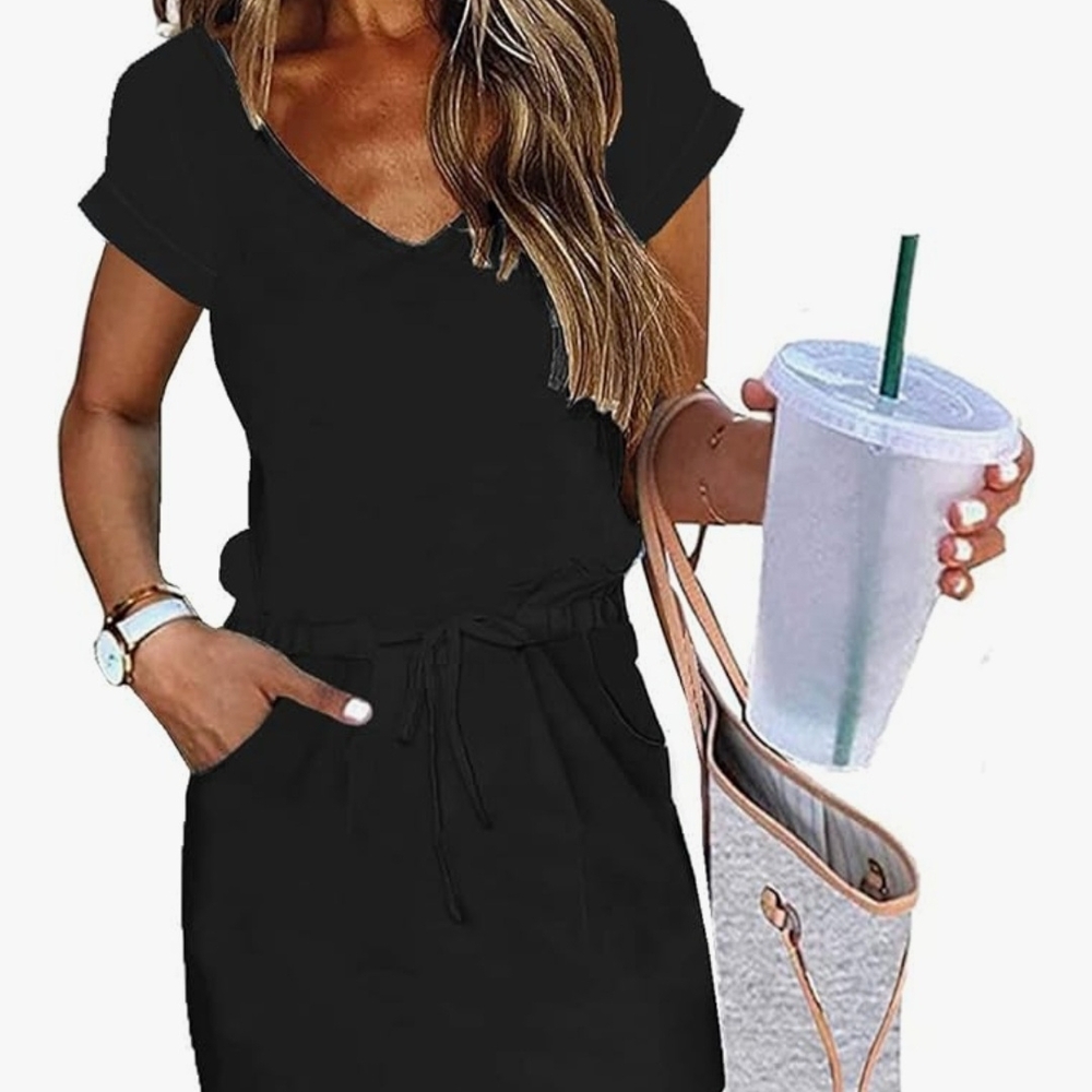 Elegant Black Mini Dress